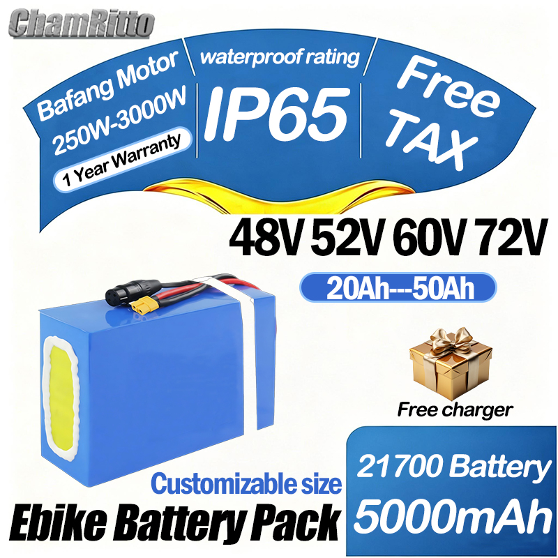 60V 72V 2000W ebike Elektrisch - 72V 50Ah 21700 Lithium Battery ulasan dan harga
