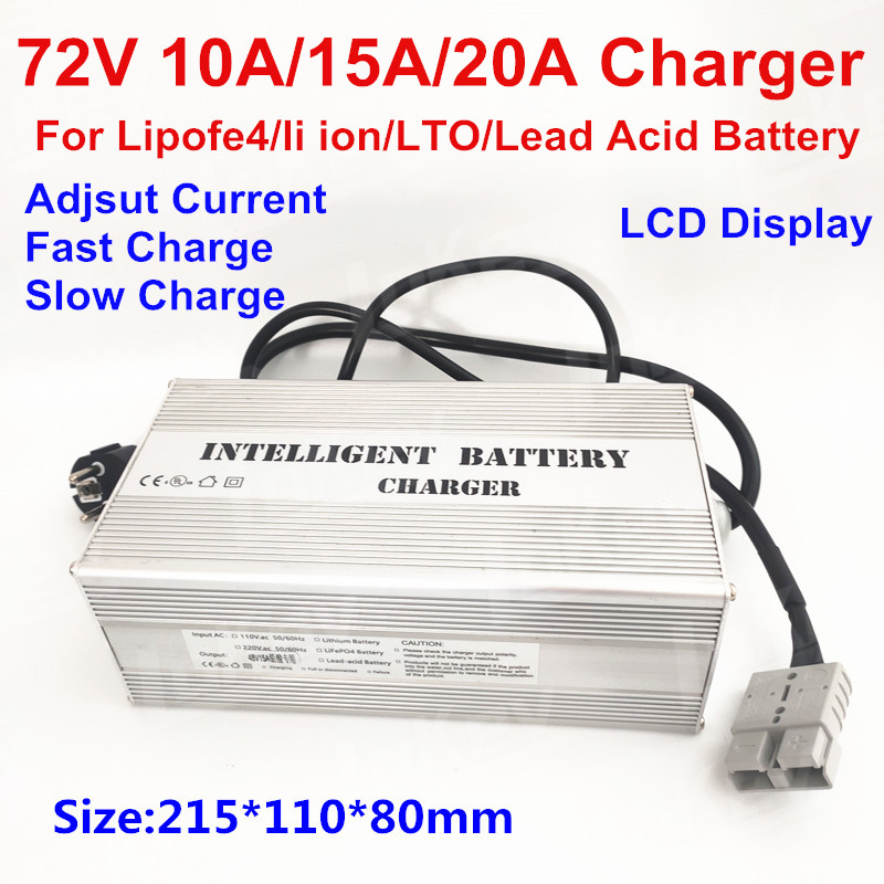 72V 10A 15A 20A 20S 84V li-ion - 84V 20A Smart Charger ulasan dan harga