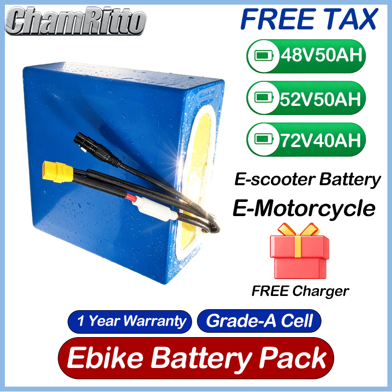 48V 52V 30ah 50ah Electric bik - 60V 50Ah Electric Scooter Battery ulasan dan harga