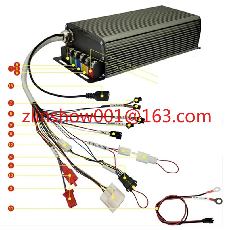 72V 100A 5000W Hall Sensor Sin - 72V 100A Sabvoton Controller ulasan dan harga