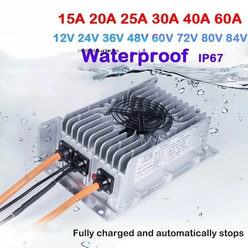 24V 48V 60V 72V 80V 84V 100.8V - 72V 15A Fast Charger ulasan dan harga