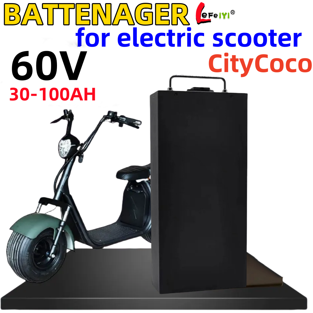 Harley Citycoco 60v 100Ah Elec - 60V 50Ah Electric Scooter Battery ulasan dan harga