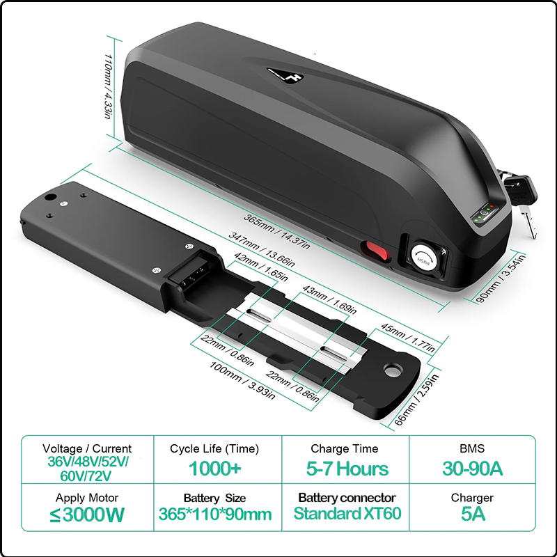 48V 50AH 52V 36V 30AH Ebike Ba - 72V 50Ah 21700 Lithium Battery ulasan dan harga