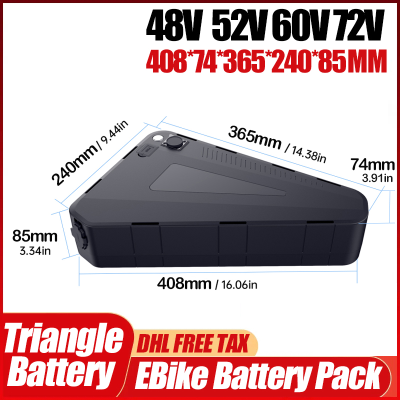 Electric Bicycle 36v 48v 52v 2 - 72V 50Ah 21700 Lithium Battery ulasan dan harga